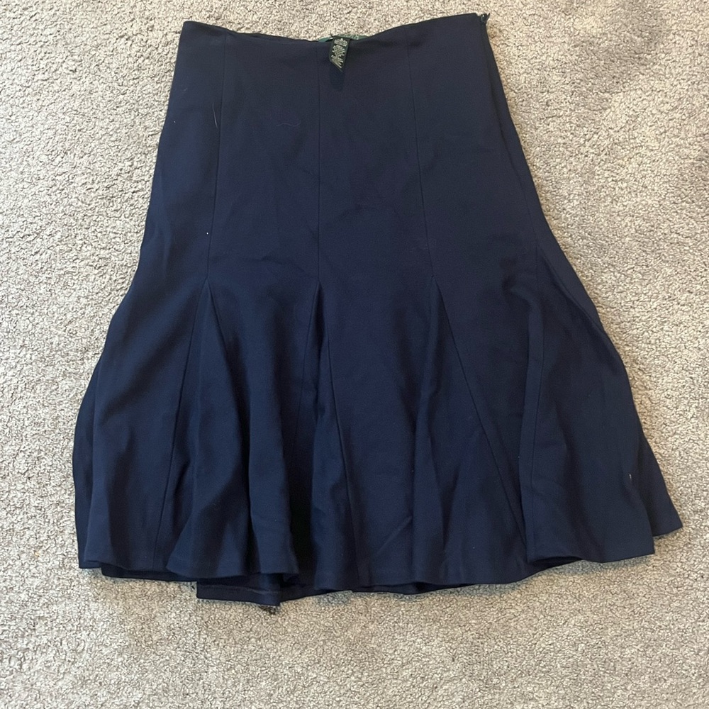 Ralph Lauren Navy Circle Skirt